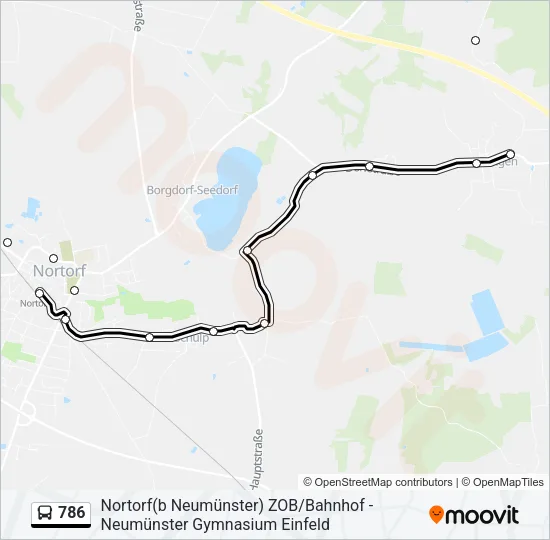 786 Bus Line Map