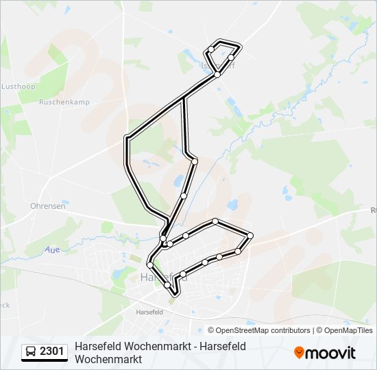 2301 bus Line Map