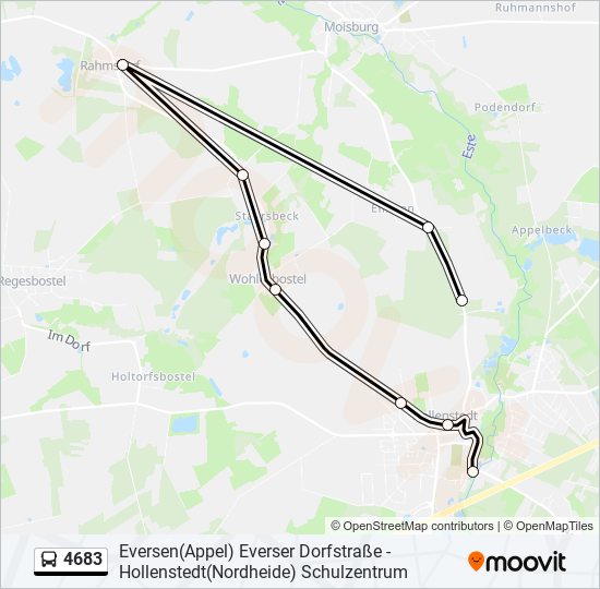 4683 bus Line Map