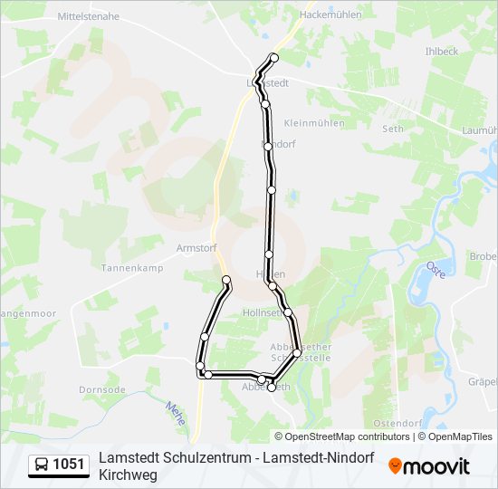 1051 bus Line Map