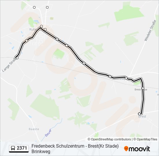 2371 bus Line Map