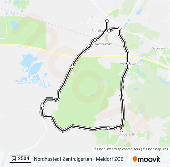 2504 Bus Line Map