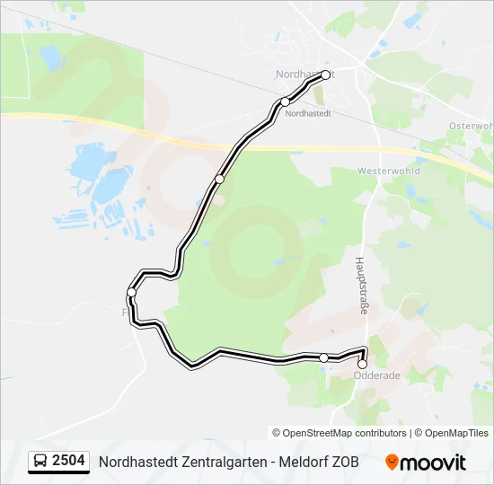 2504 Bus Line Map