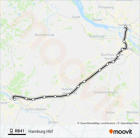 RB41 Train Line Map