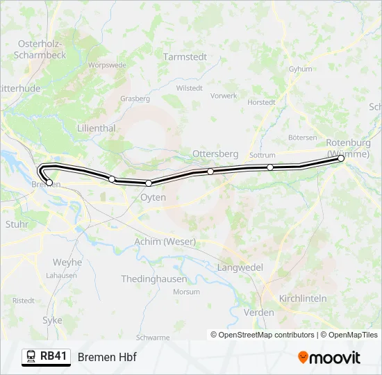 RB41 Train Line Map