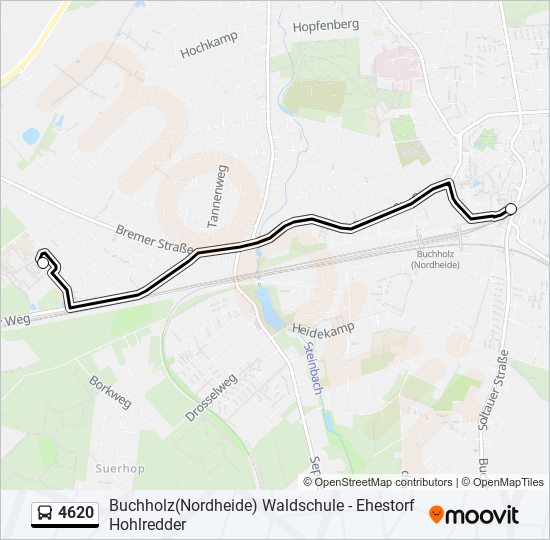 4620 bus Line Map