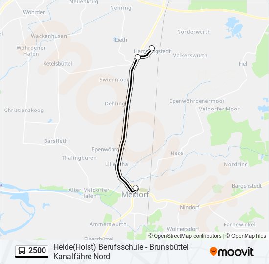 2500 Route: Schedules, Stops & Maps - Hemmingstedt Grundschule (Updated)