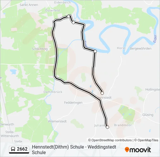 2662 Bus Line Map