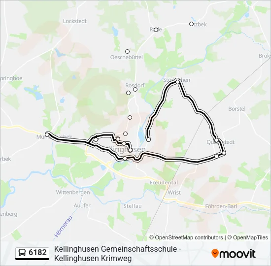 6182 Bus Line Map