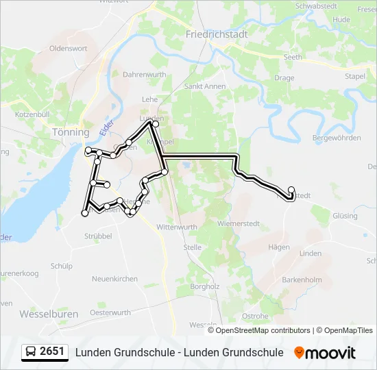 2651 Bus Line Map