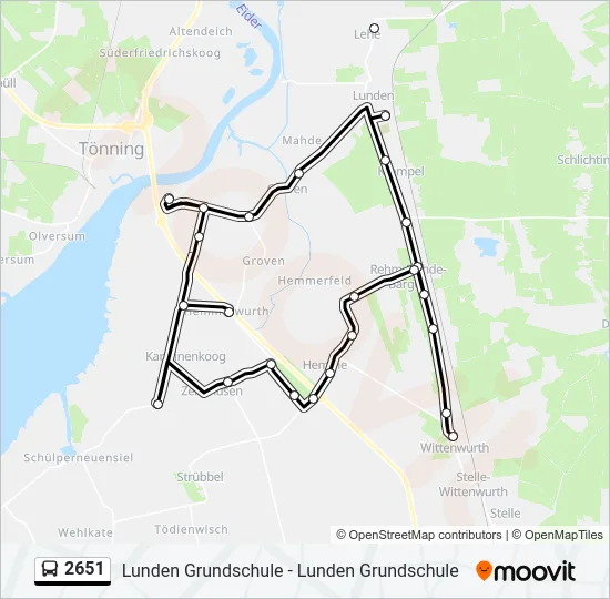 2651 Bus Line Map