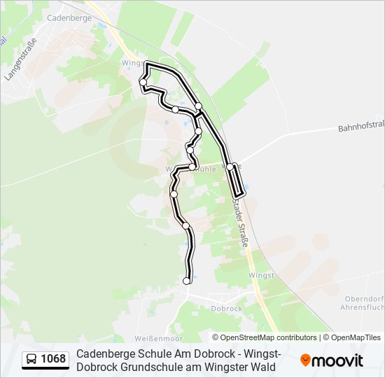 1068 bus Line Map