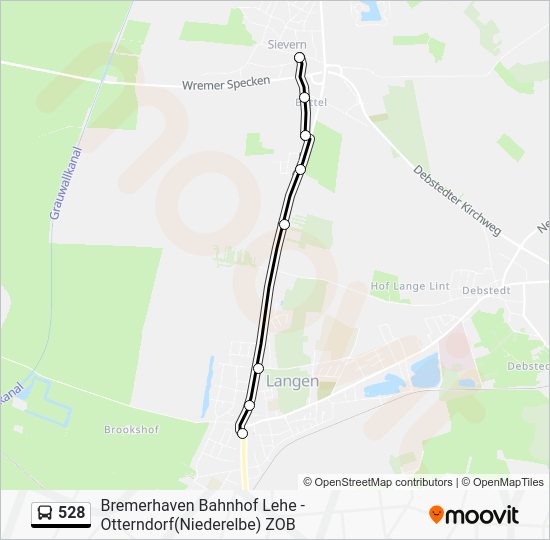 528 Route: Fahrpläne, Haltestellen & Karten - Sievern Mitte (Aktualisiert)