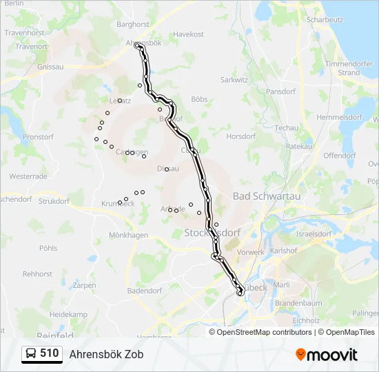 510 Bus Line Map