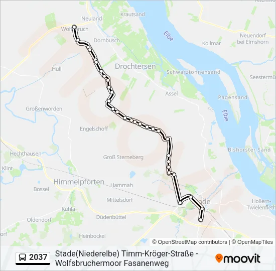 2037 Bus Line Map