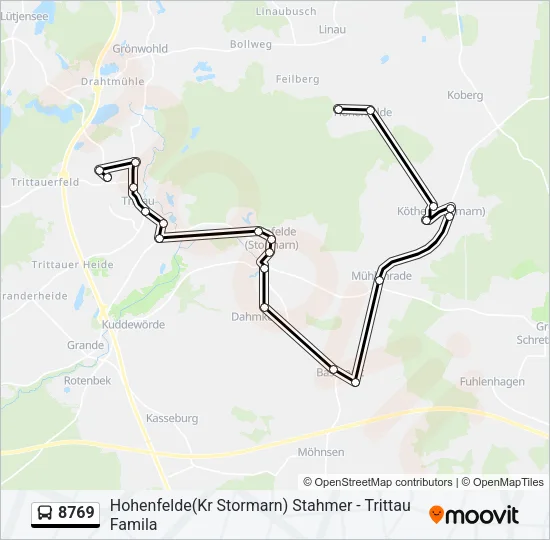 8769 Bus Line Map
