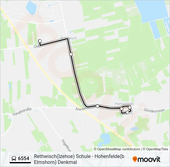 6554 Bus Line Map