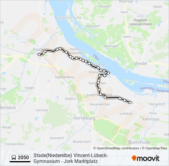 2050 bus Line Map