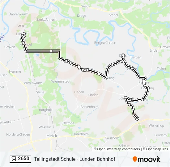 2650 Bus Line Map