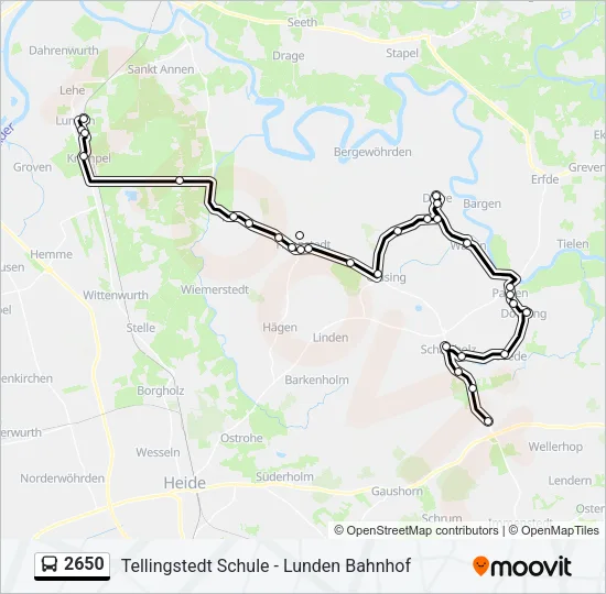 2650 Bus Line Map