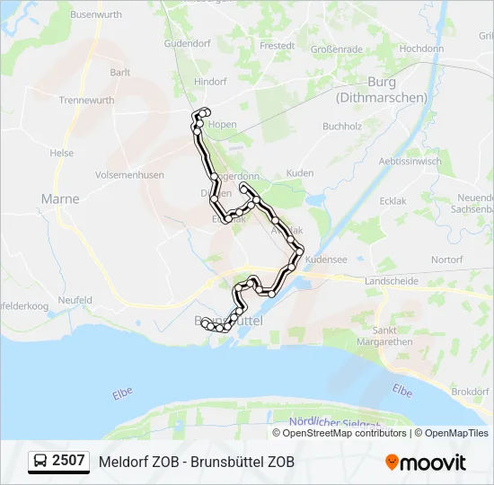 2507 Bus Line Map