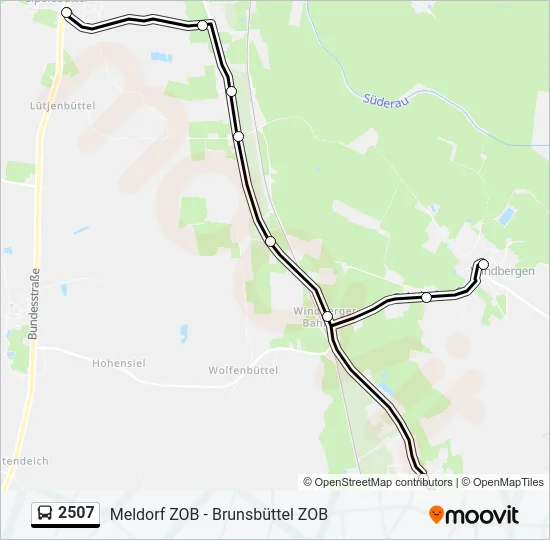 2507 Bus Line Map