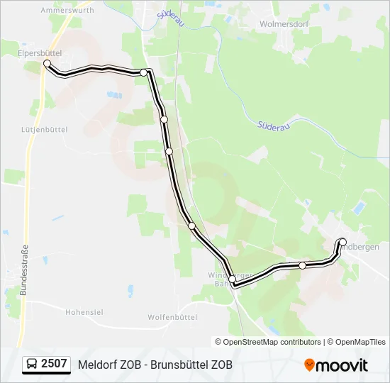 2507 Bus Line Map