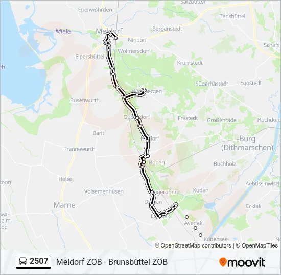 2507 Bus Line Map