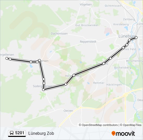 5201 Route: Schedules, Stops & Maps - Lüneburg Zob (Updated)