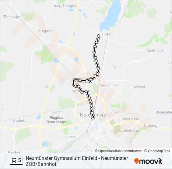 5 bus Line Map