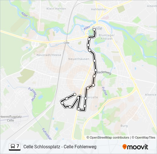 7 bus Line Map