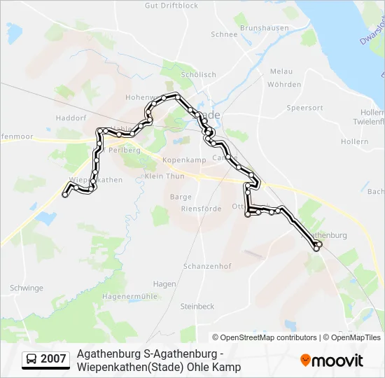 Автобус 2007: карта маршрута