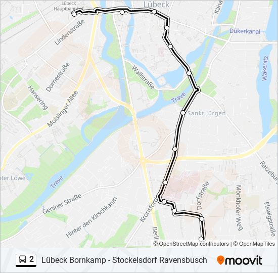 2 Route: Schedules, Stops & Maps - Zob/Hauptbahnhof (Updated)