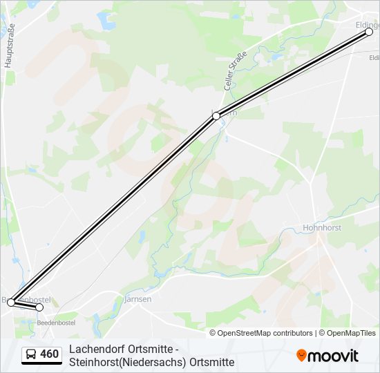 460 bus Line Map