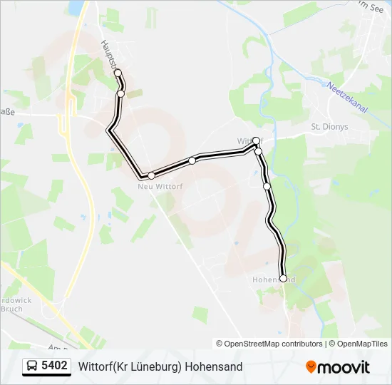 5402 Bus Line Map
