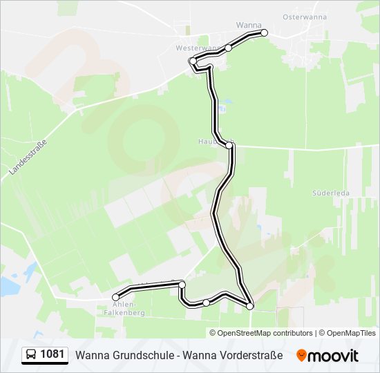 1081 bus Line Map