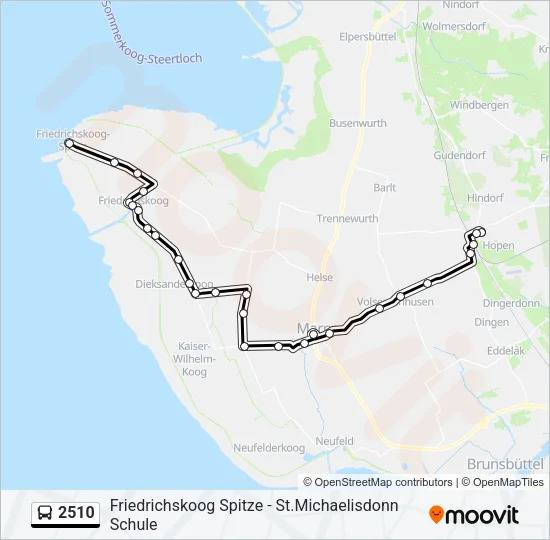 2510 Bus Line Map