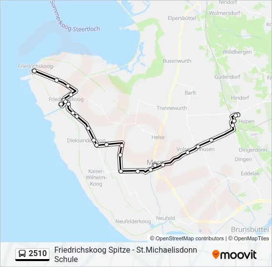 2510 Bus Line Map
