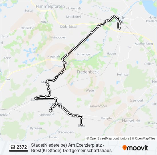 2372 bus Line Map