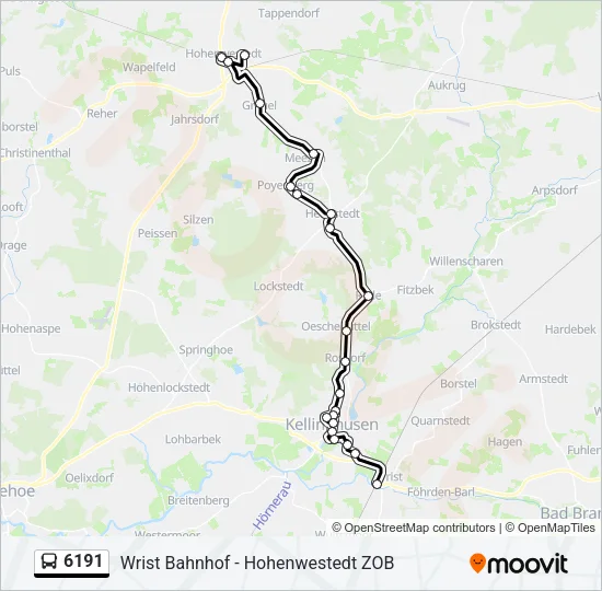 6191 Bus Line Map