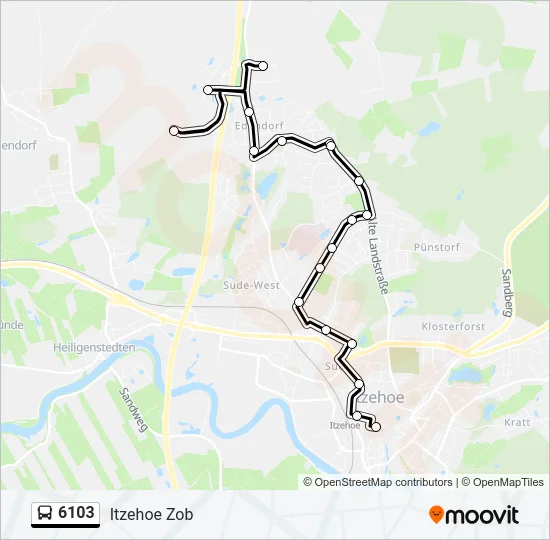 6103 Bus Line Map