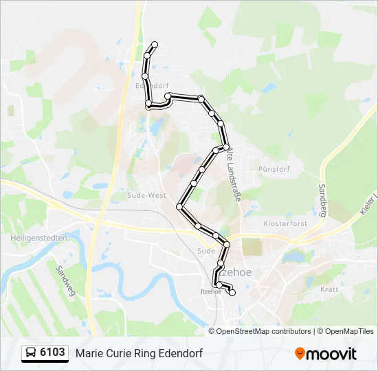 6103 Bus Line Map