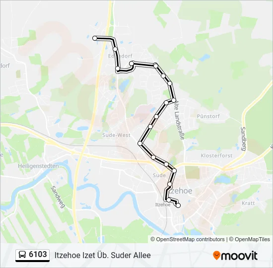 6103 Bus Line Map