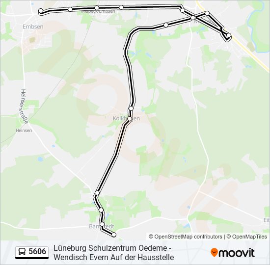 5606 bus Line Map