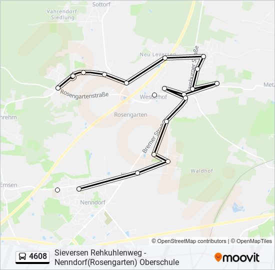 4608 bus Line Map