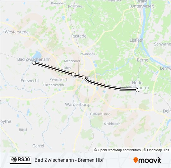 RS30 subway Line Map