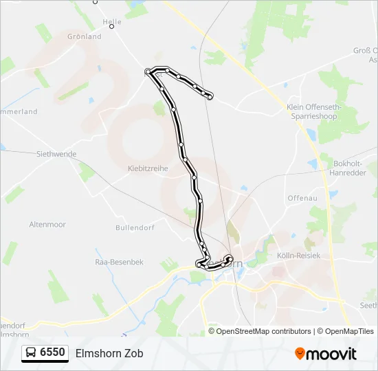 6550 Bus Line Map