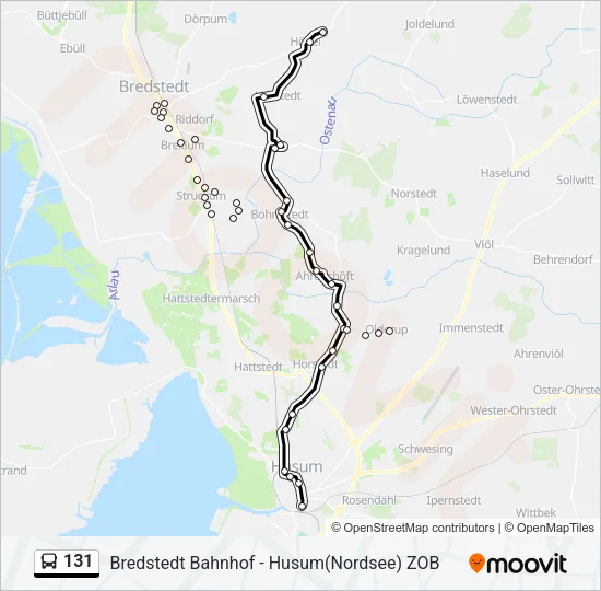 131 Bus Line Map