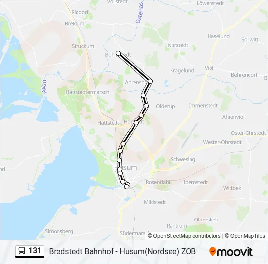 131 Bus Line Map