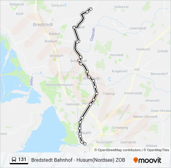 131 Bus Line Map